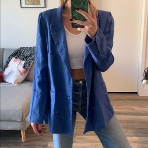 LOVERS + FRIENDS Oversized Linen Blazer